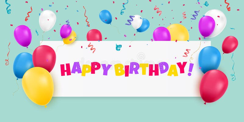 Mẫu nền colorful background happy birthday sáng tạo và nghệ thuật