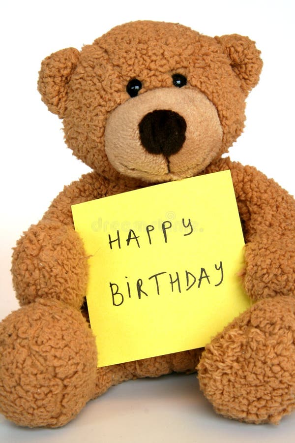 Medveď želám vám všetko najlepšie k narodeninám.