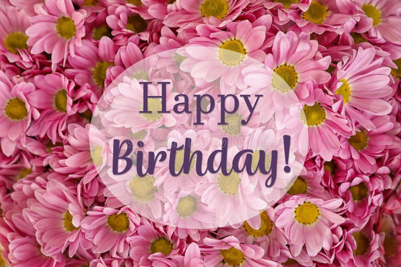 Happy Birthday Animated Flowers