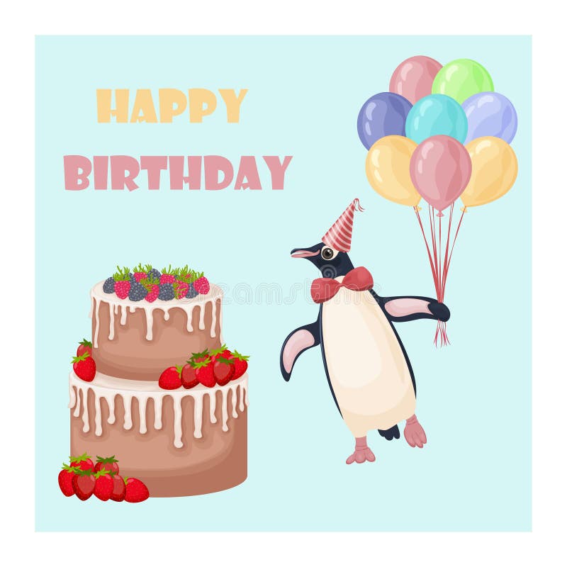 Penguin Balloons Stock Illustrations – 506 Penguin Balloons Stock