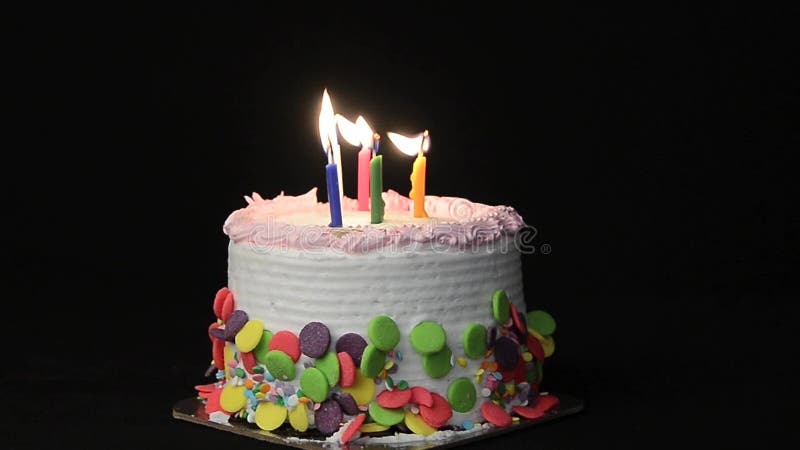 Happy Birthday stock footage. Video of pastry, candles - 46768934
