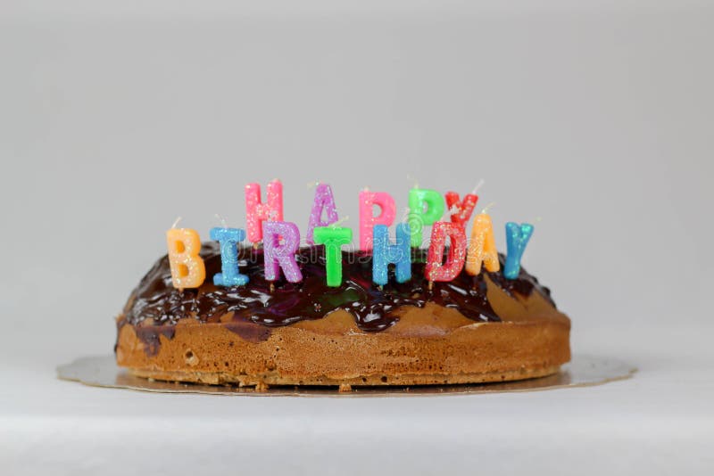 Happy birthday cake with chocolate cover background white blue color red decoration food holiday colorful stock photos Happy birthday cake with chocolate cover background white blue color red decoration food holiday colorful stock photos