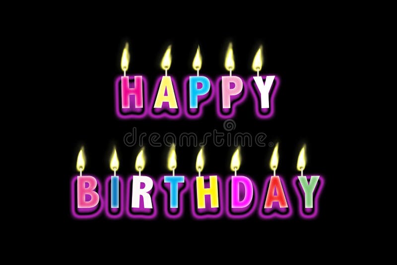 Birthday candles stock vector. Illustration of closeup 9105342