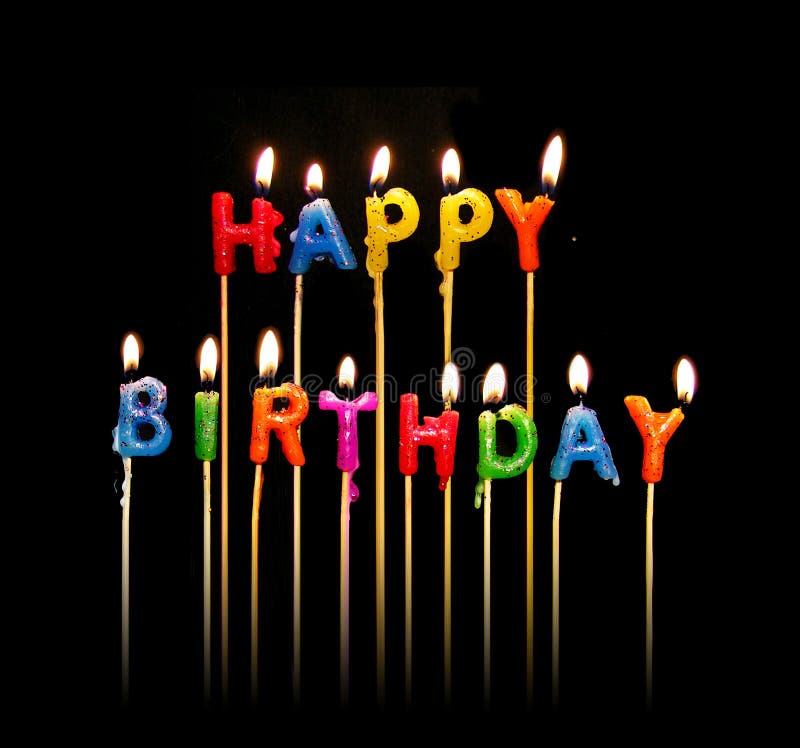 Happy Birthday Candles stock photo. Image of honor, joyful - 675770
