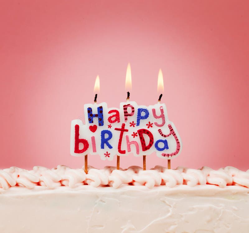 Happy birthday candles stock photo. Image of color, decoration 50979090