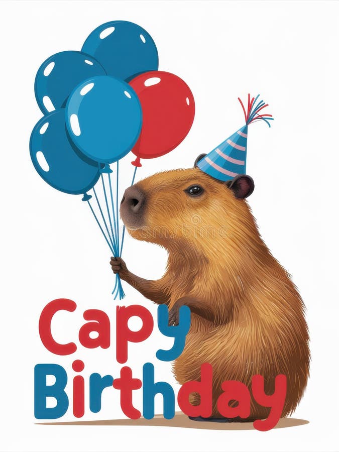 Capybara Birthday Party Stock Photos - Free & Royalty-Free Stock Photos