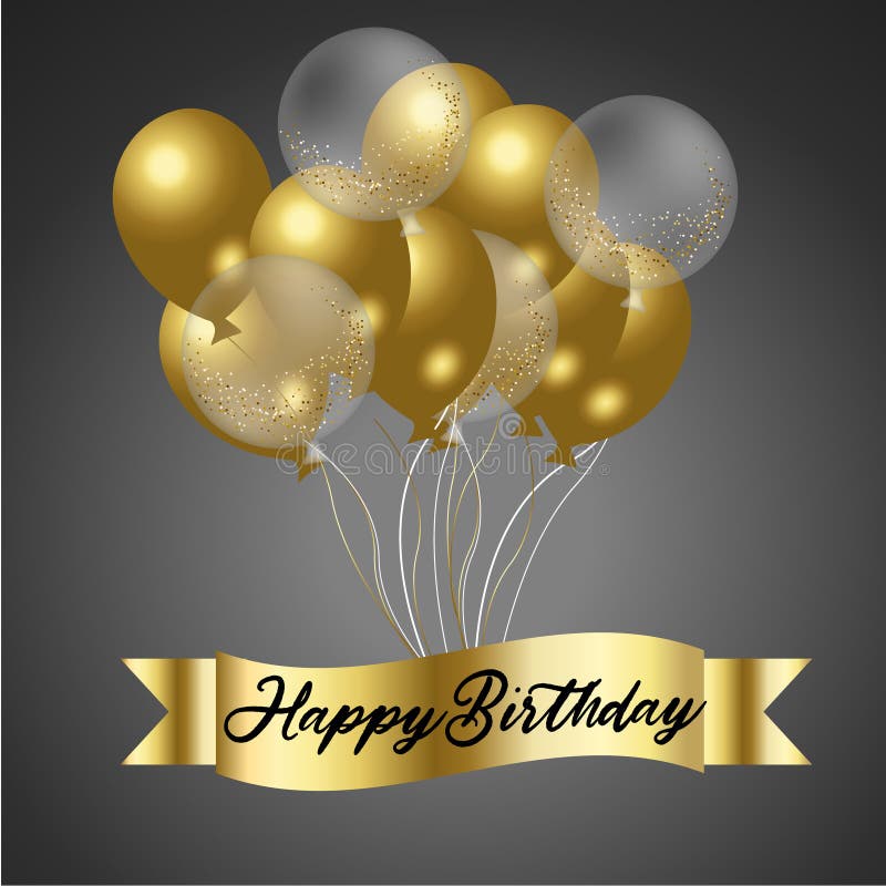 Happy birthday with confetti royalty free illustration Happy birthday with confetti royalty free illustration