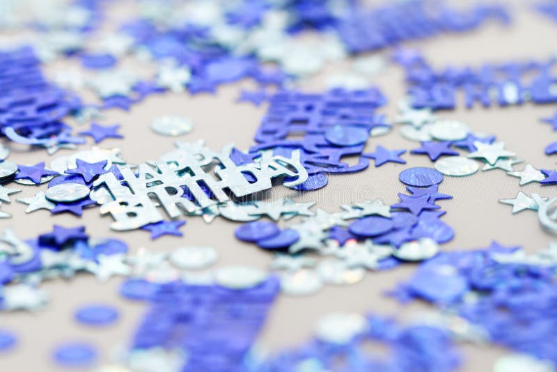 Azul feliz papel picado piezas.