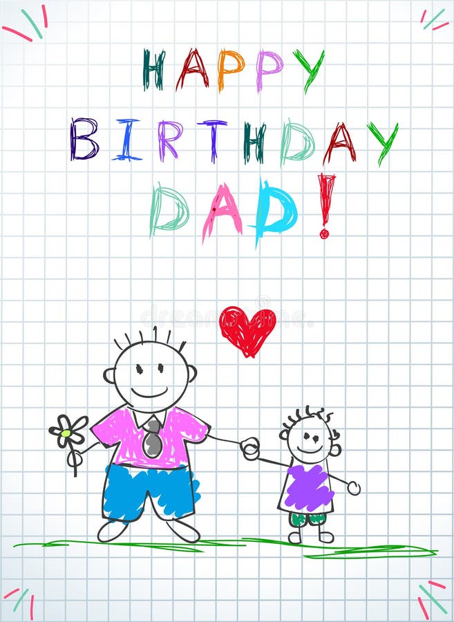 Happy Birthday Dad Stock Illustrations – 3,448 Happy Birthday Dad Stock  Illustrations, Vectors & Clipart - Dreamstime