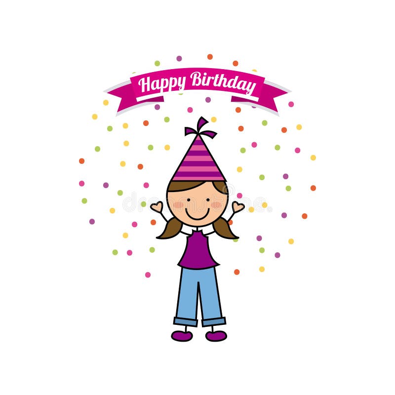 Happy birthday design stock vector. Illustration of happiness - 81126959