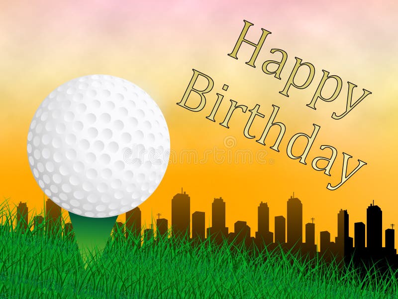 golf birthday stock illustrations – 211 golf birthday stock