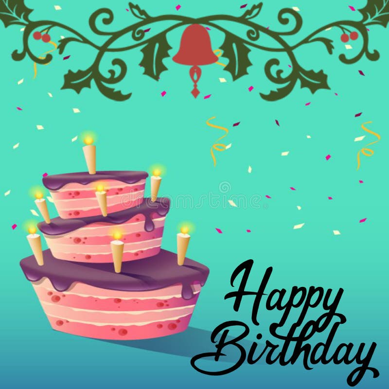 Happy Birthday Gradient Colour Background with Typography Text Art. Stock  Illustration - Illustration of celebrate, textures: 222395166