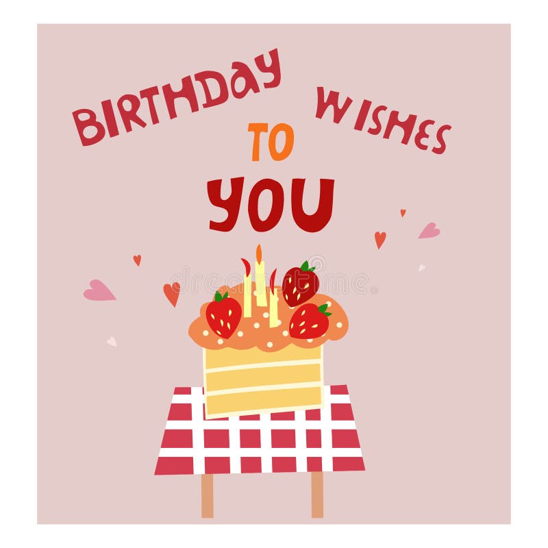 Happy Birthday To You' printed embroidery design greetings card