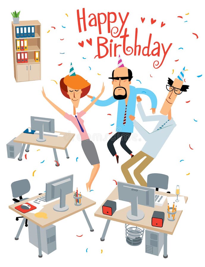 happy birthday the holiday in the office is in full swing office happy birthday