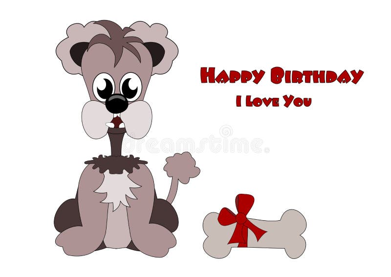 Happy Birthday - I Love You Stock Vector - Illustration of painted