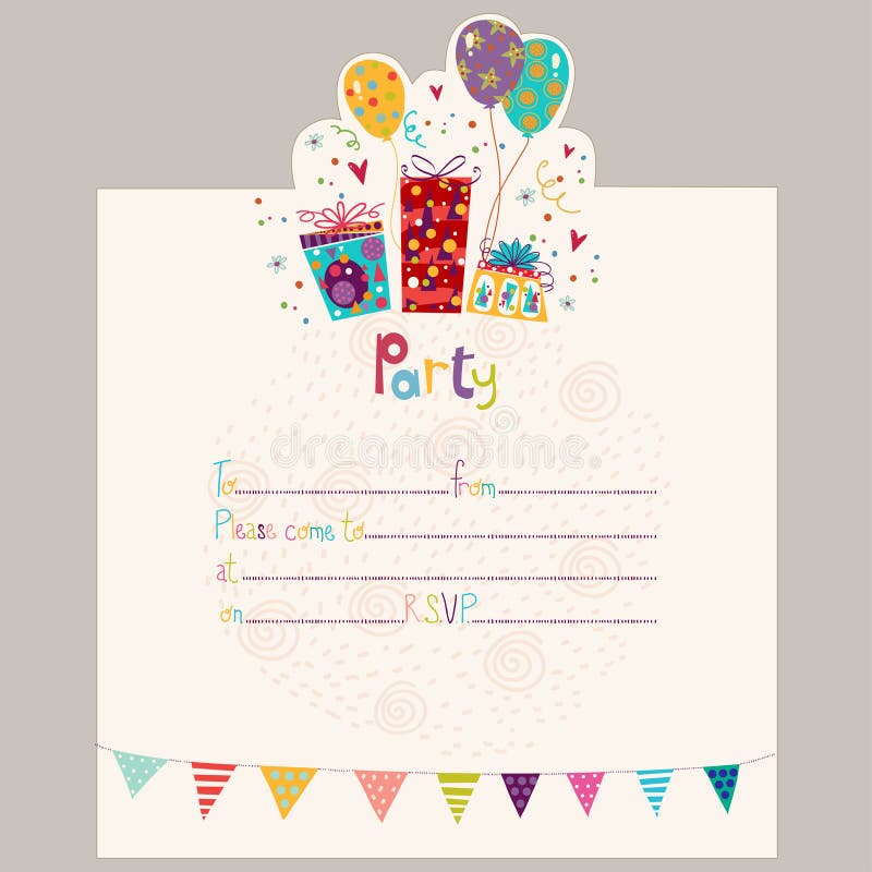 Birthday Invitation Stock Illustrations – 623,510 Birthday Invitation Stock  Illustrations, Vectors & Clipart - Dreamstime
