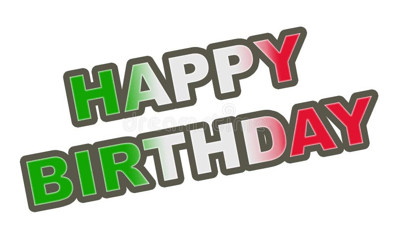 Happy Birthday Italian Stock Illustrations 437 Happy Birthday Italian Stock Illustrations Vectors Clipart Dreamstime