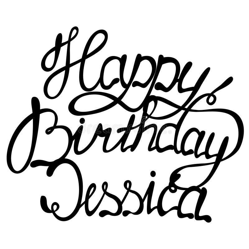 Happy Birthday Jessica Epic: Jessica Female First Name Bitten Colorful 3d L...