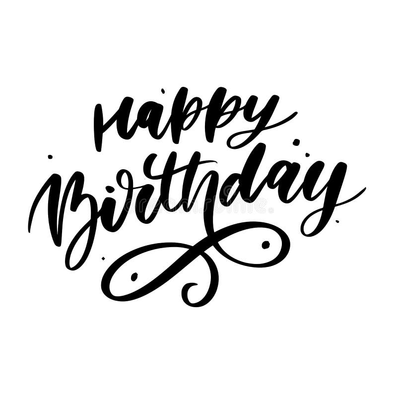 Happy Birthday lettering calligraphy brush gradient sticker vector. Happy Birthday lettering calligraphy brush gradient sticker, typography, text, card, vector stock photos Happy Birthday lettering calligraphy brush gradient sticker vector. Happy Birthday lettering calligraphy brush gradient sticker, typography, text, card, vector stock photos