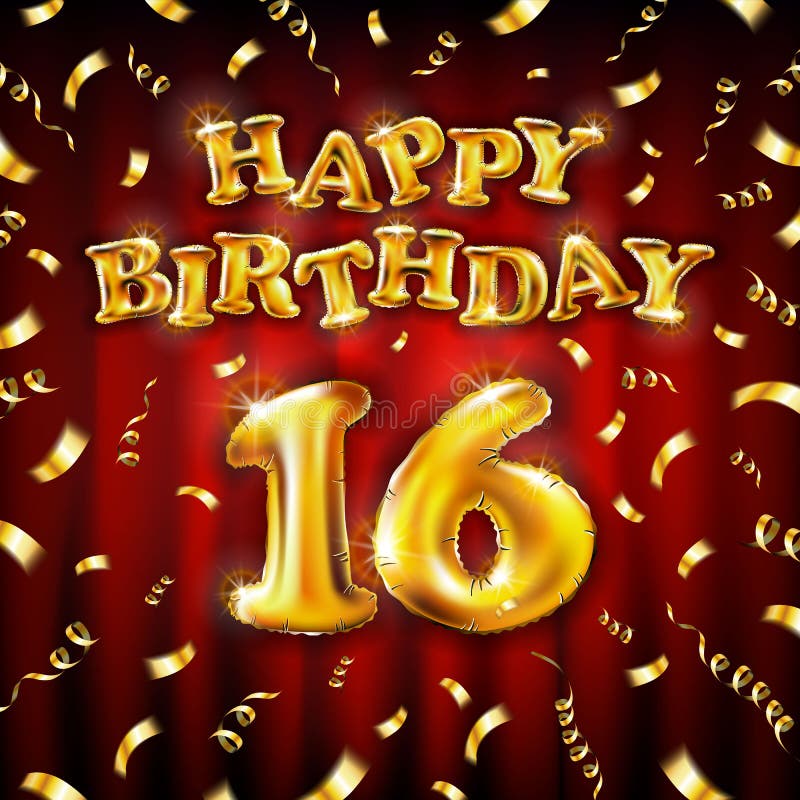 Happy 16 Birthday Banner Stock Illustrations – 690 Happy 16 Birthday ...