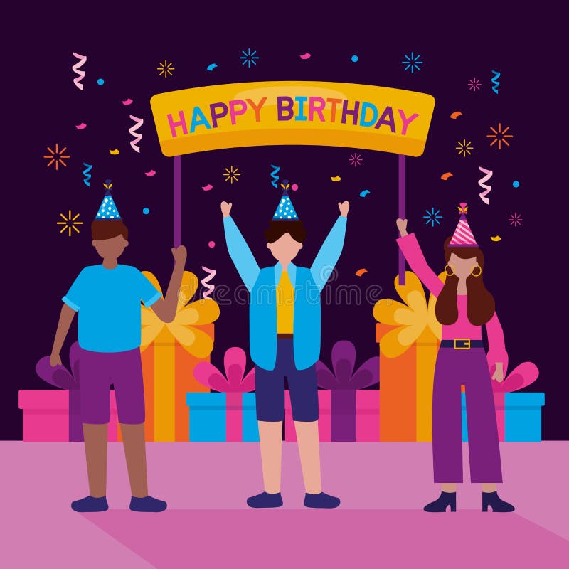 Birthday Guys Stock Illustrations – 158 Birthday Guys Stock ...