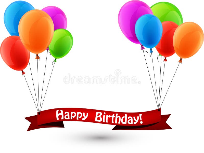 Happy Birthday ribbon vector Stock Vector Image & Art - Alamy