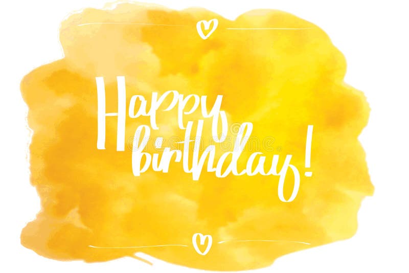 Happy Birthday Painted Sign Stock Vector - Illustration of drop ...