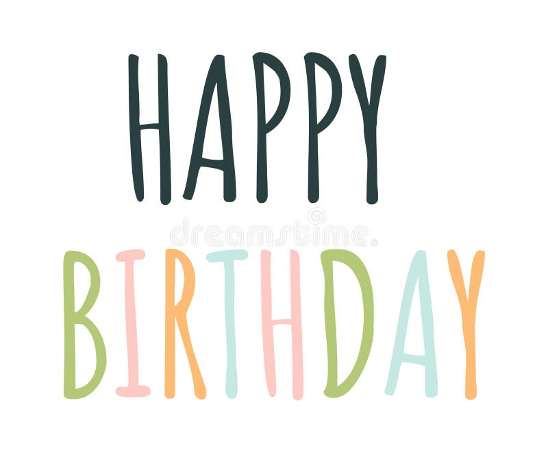 Happy Birthday Sticker stock vector. Illustration of design 275952761