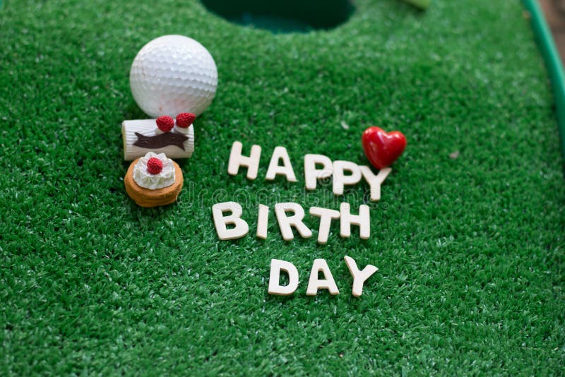 Happy birthday to golfer.