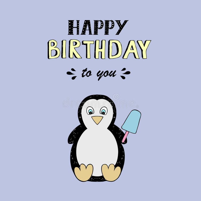 Download Happy Birthday Vector Lettering, Party Illustration With ...
