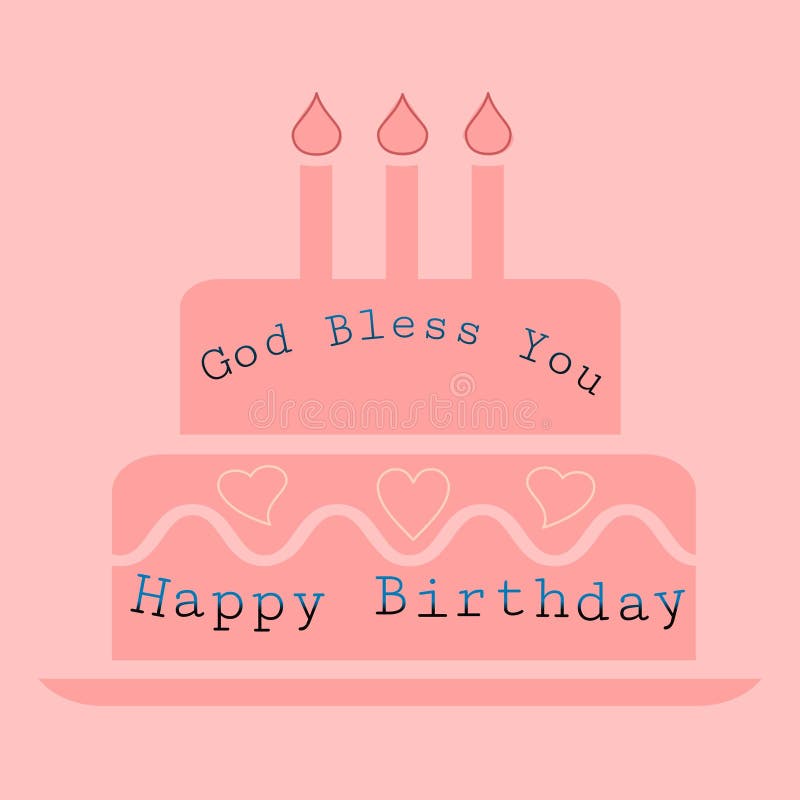 Happy Birthday Wishes And God Bless You Stock Illustration Illustration Of Wishes Birth