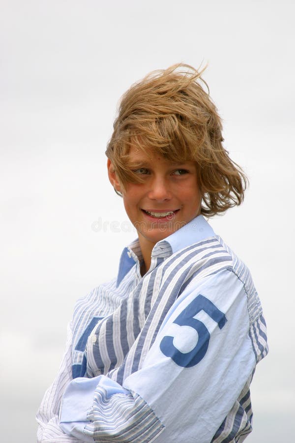 Happy blond boy royalty free stock photography Happy blond boy royalty free stock photography