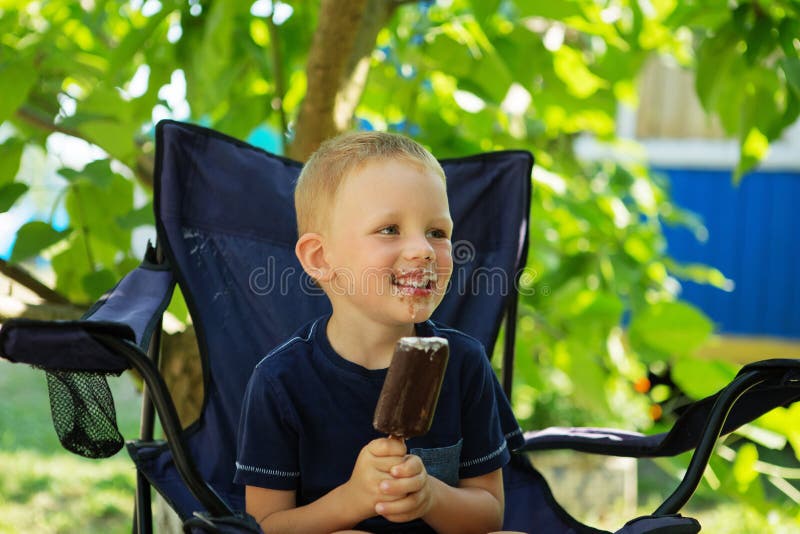 Kids Eating Ice Cream Mess Stock Photos - Free & Royalty-Free Stock ...