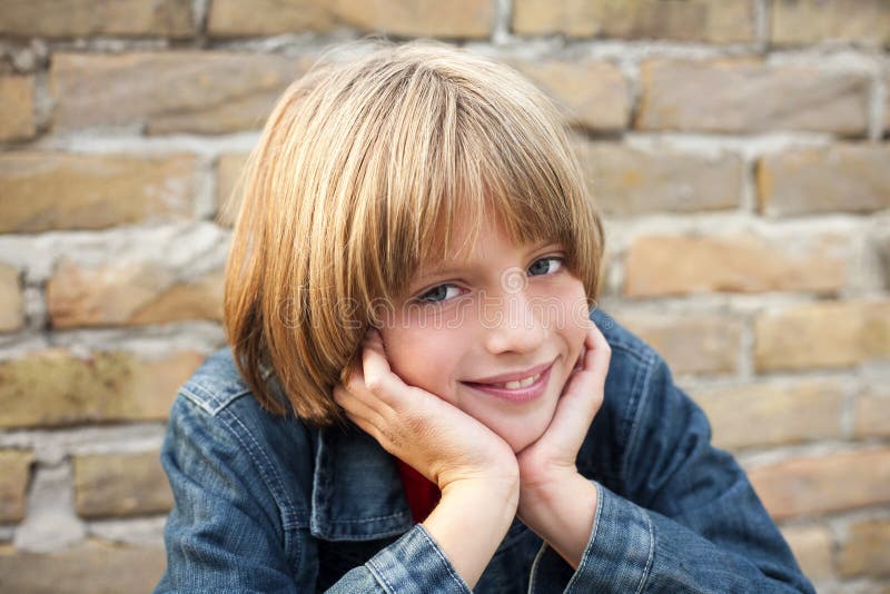 happy boy with beautiful smile