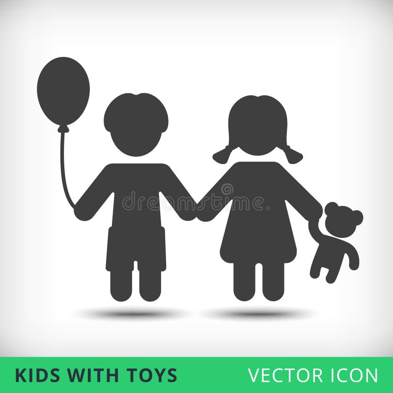 Happy boy and girl icon vector illustration Happy boy and girl icon vector illustration