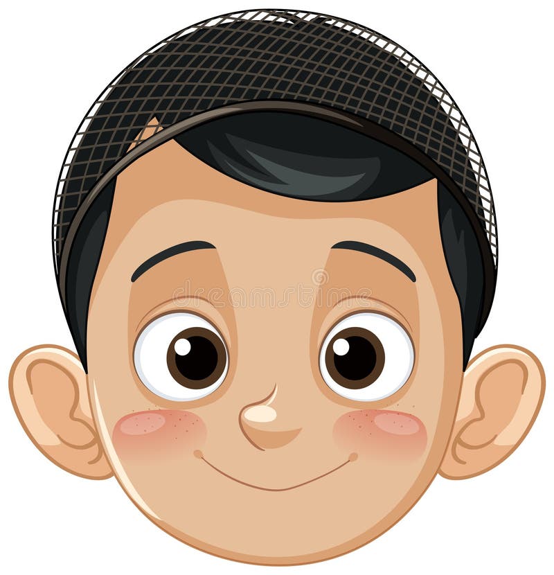 Happy boy wearing a cap stock vector. Illustration of youth - 324689437