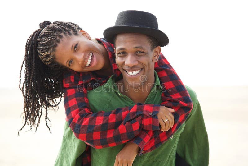 Happy boyfriend and girlfriend royalty free stock photos