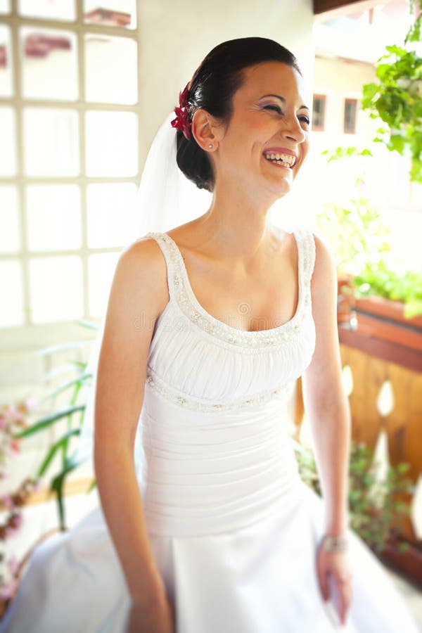 Happy bride