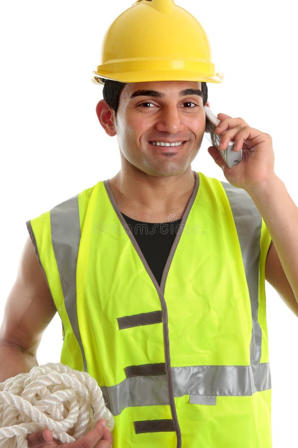 Happy builder construction worker royalty free stock images Happy builder construction worker royalty free stock images