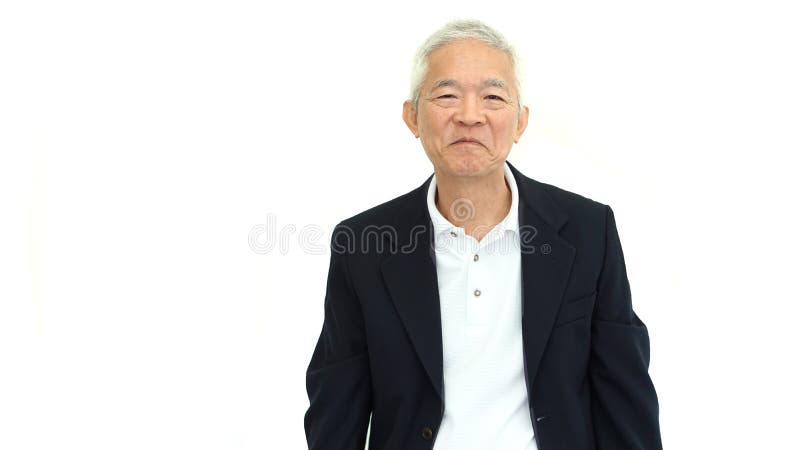 Happy business asian man manager success smile on white isolated stock photo Happy business asian man manager success smile on white isolated stock photo