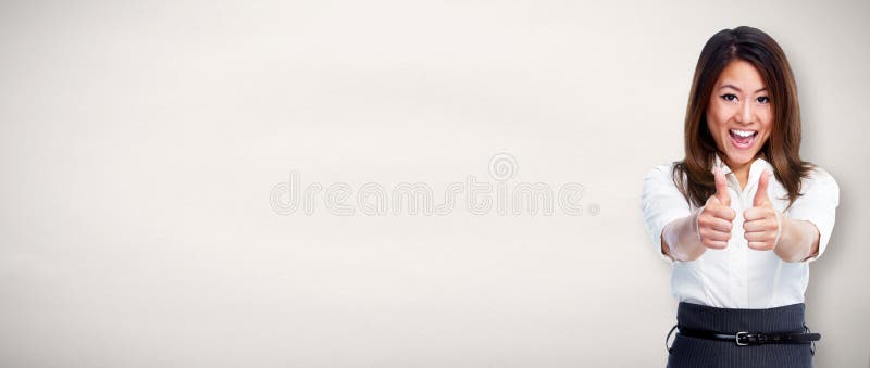 Happy business woman. royalty free stock photography Happy business woman. royalty free stock photography