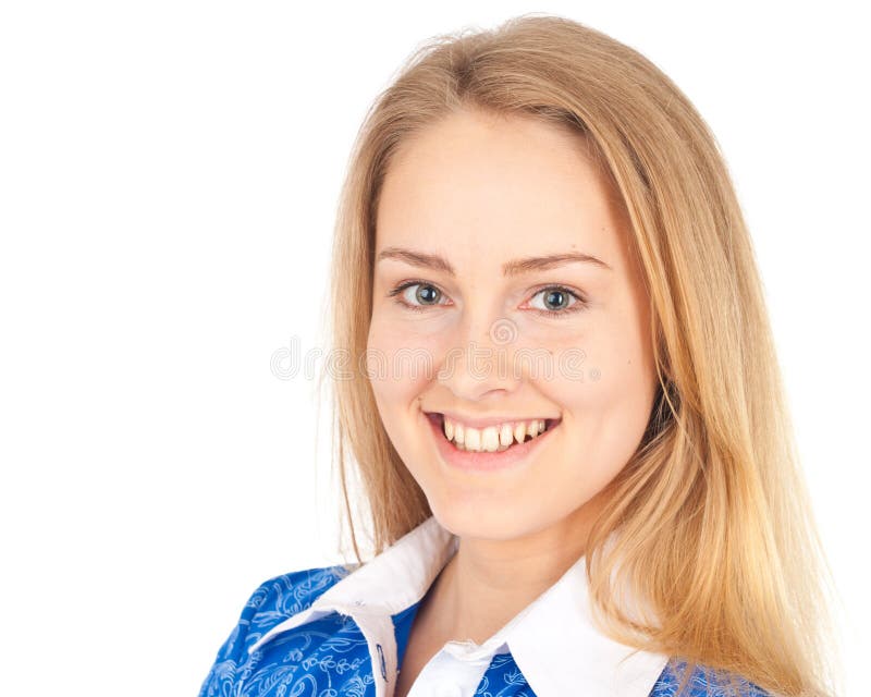 Happy business woman portrait