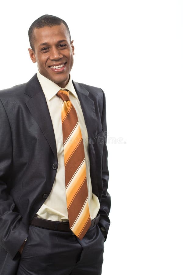Handsome African Business Man Stock Photo - Image of american, kind ...