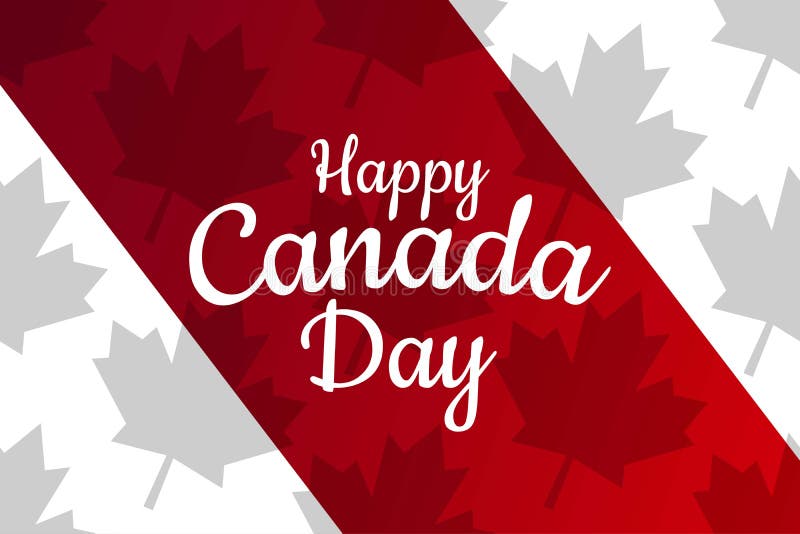Happy Canada Day. July 1. Holiday Concept. Template for Background