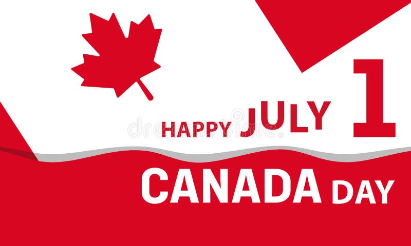 Happy Canada Day Patriotic Background Wallpaper Stock Vector