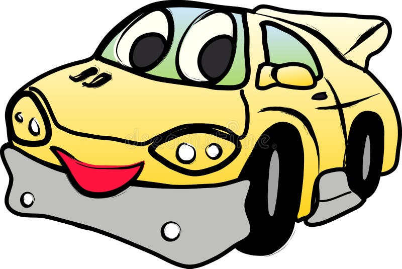 Happy car stock illustration