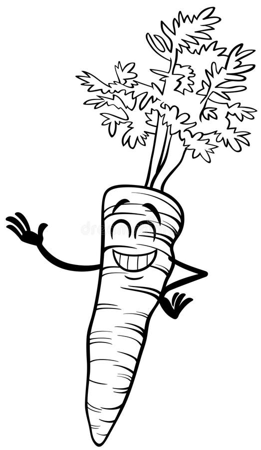carrot coloring page