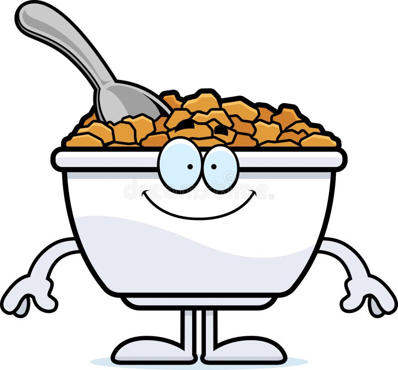 Happy Cartoon Cereal stock vector. Illustration of clipart - 69733567