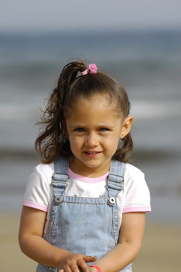 Happy child on beach