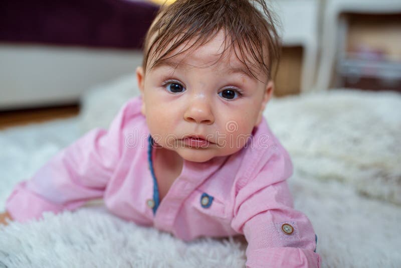 Happy childhood. Portrait of a beautiful baby boy royalty free stock images Happy childhood. Portrait of a beautiful baby boy royalty free stock images